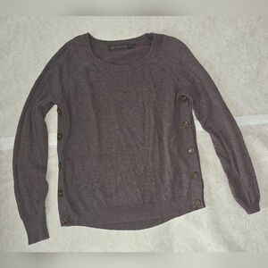 Outback Red Women's Brown Sweater with Side Buttons sz XS